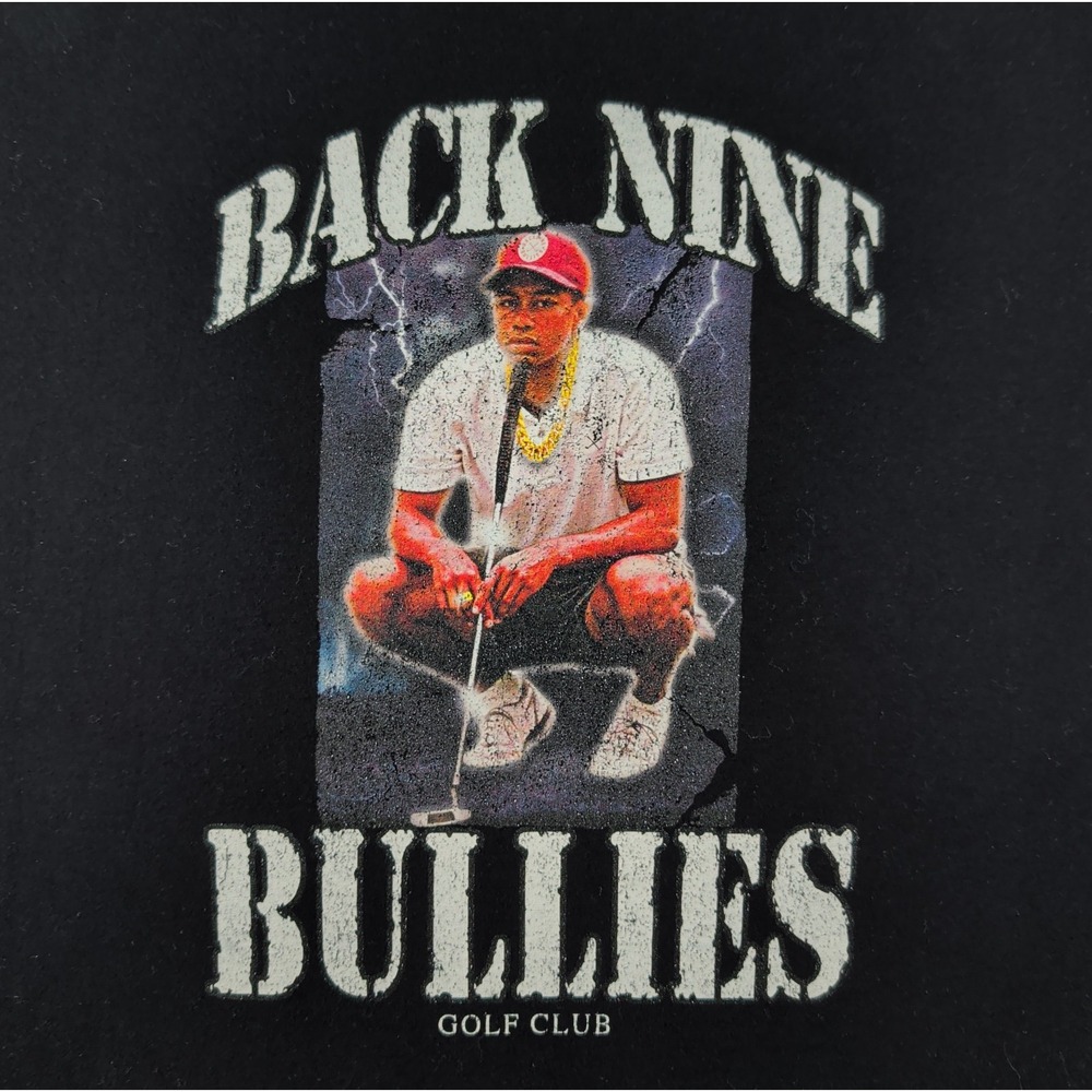 Back Nine Bullies Tiger Woods T Shirt Mens XXL Golf Cotton Streetwear Graphic